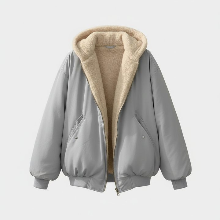 Comfortable Oversized Winter Jacket Women Comfort Warm Fleece Look