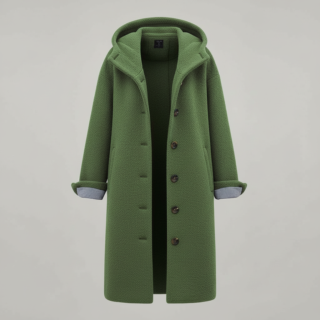 Elegant Winter Coat Women Comfort Long Coat Fleece