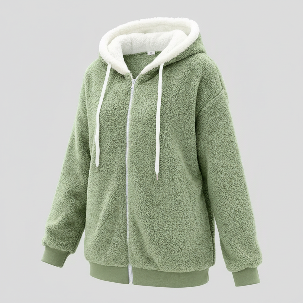 Extra warm teddy hooded sweater