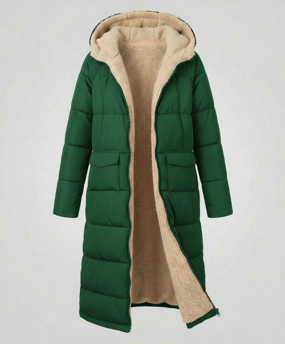 Reversible Long Women's Puffer Jacket