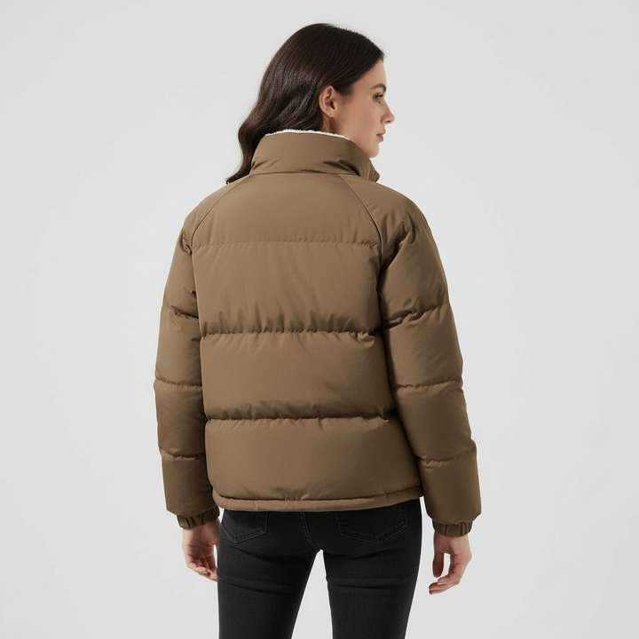 Warm Fleece lined Lightweight Puffer Jacket Women | Mune Fashion