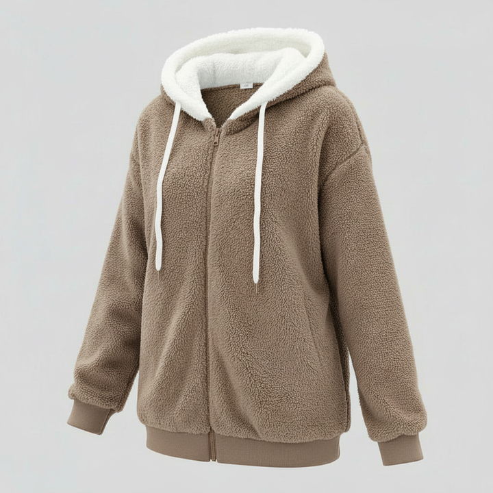 Extra warm teddy hooded sweater