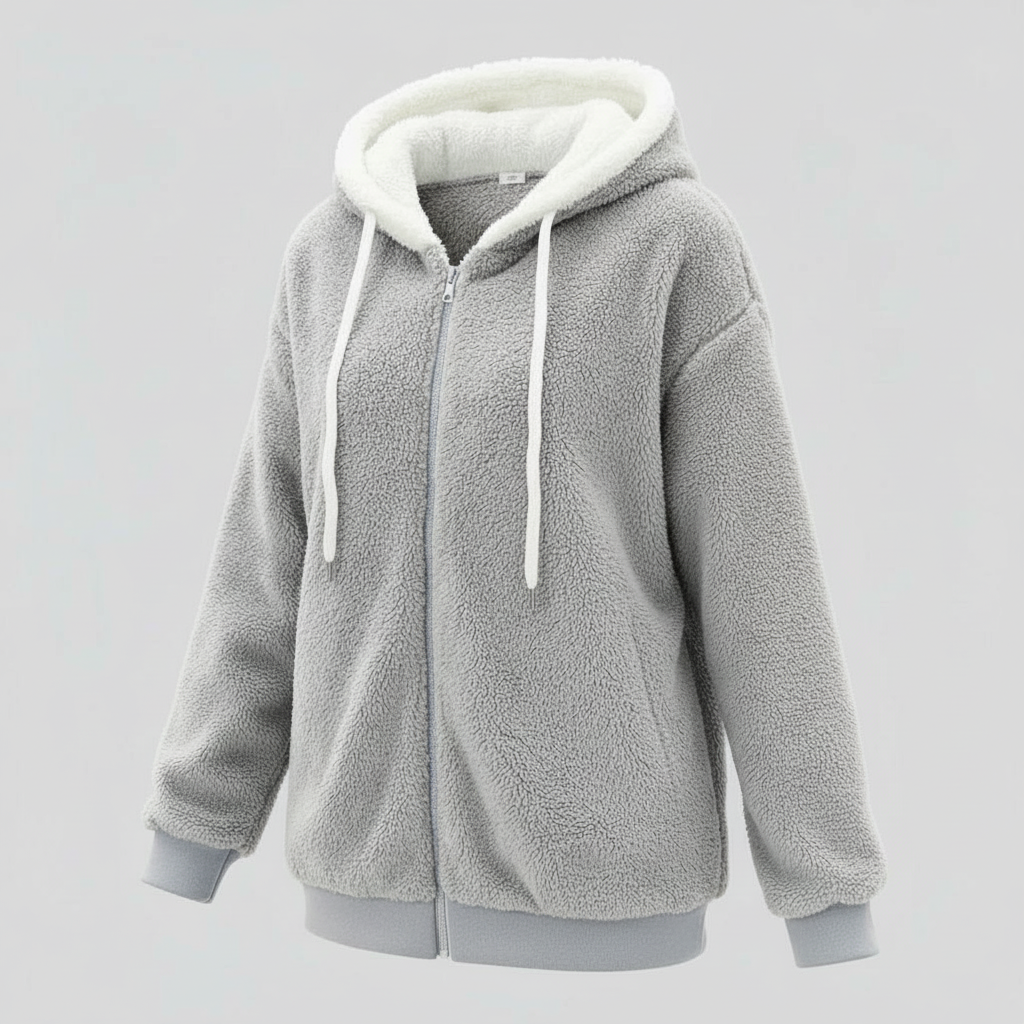 Extra warm teddy hooded sweater