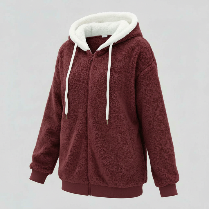 Extra warm teddy hooded sweater