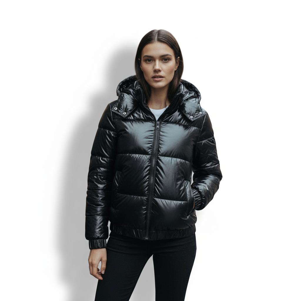 Mune | Insulated Shiny Hooded Women's Winter Jacket