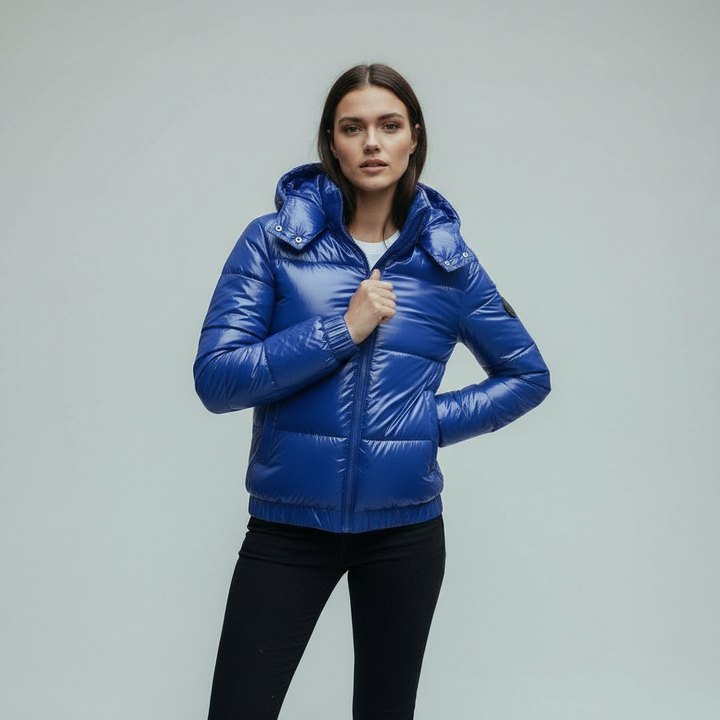Mune | Insulated Shiny Hooded Women's Winter Jacket