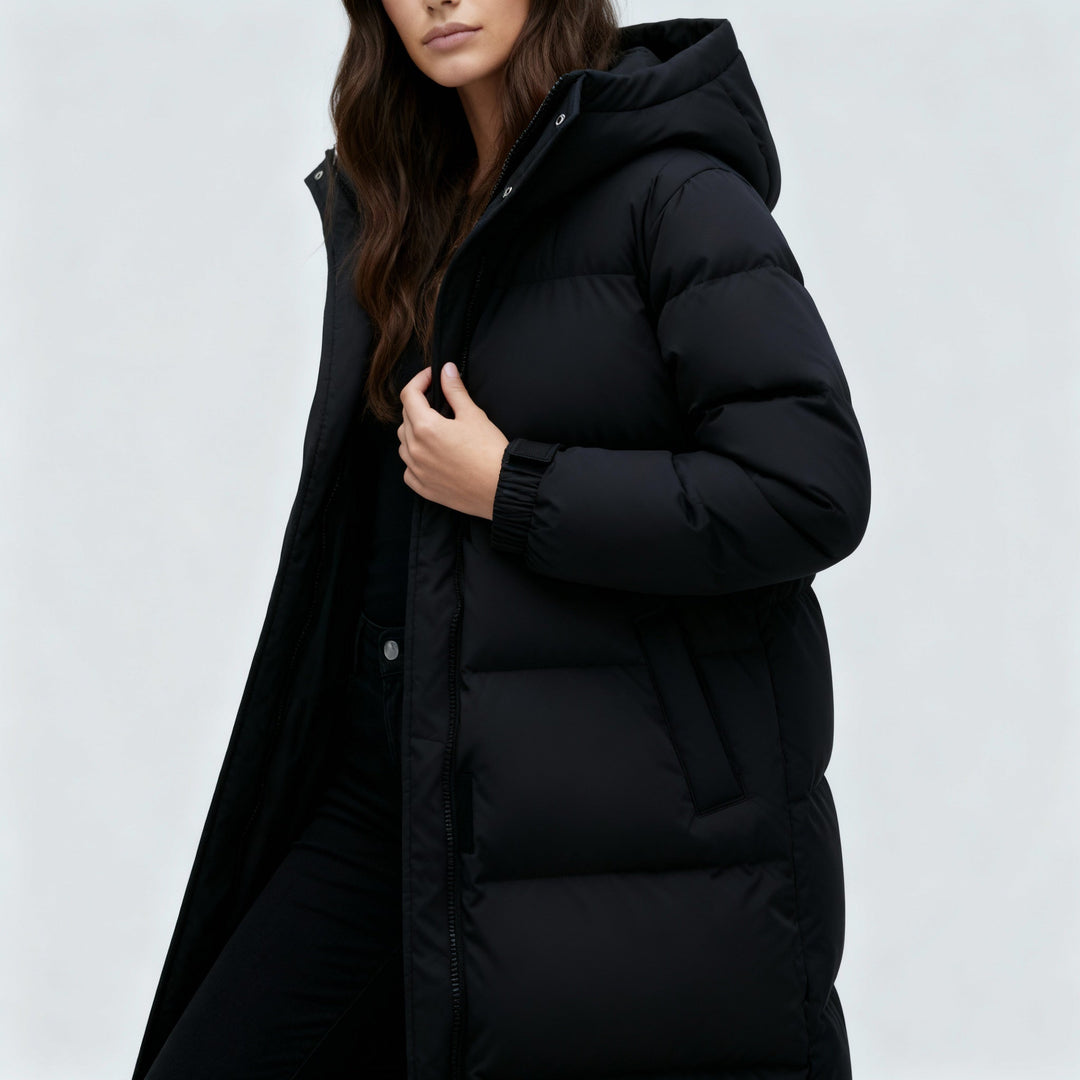 Windproof Long Winter Jacket Women