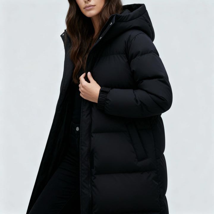 Windproof Long Winter Jacket Women
