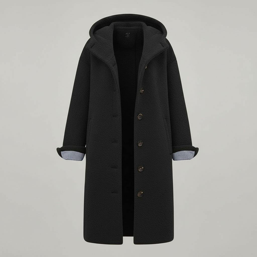 Elegant Winter Coat Women Comfort Long Coat Fleece