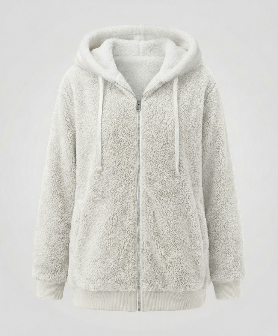 Oversized Teddy jacket women