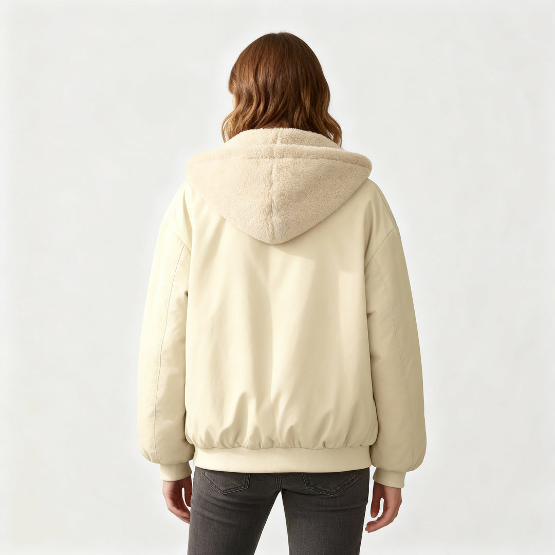 Comfortable Oversized Winter Jacket Women Comfort Warm Fleece Look