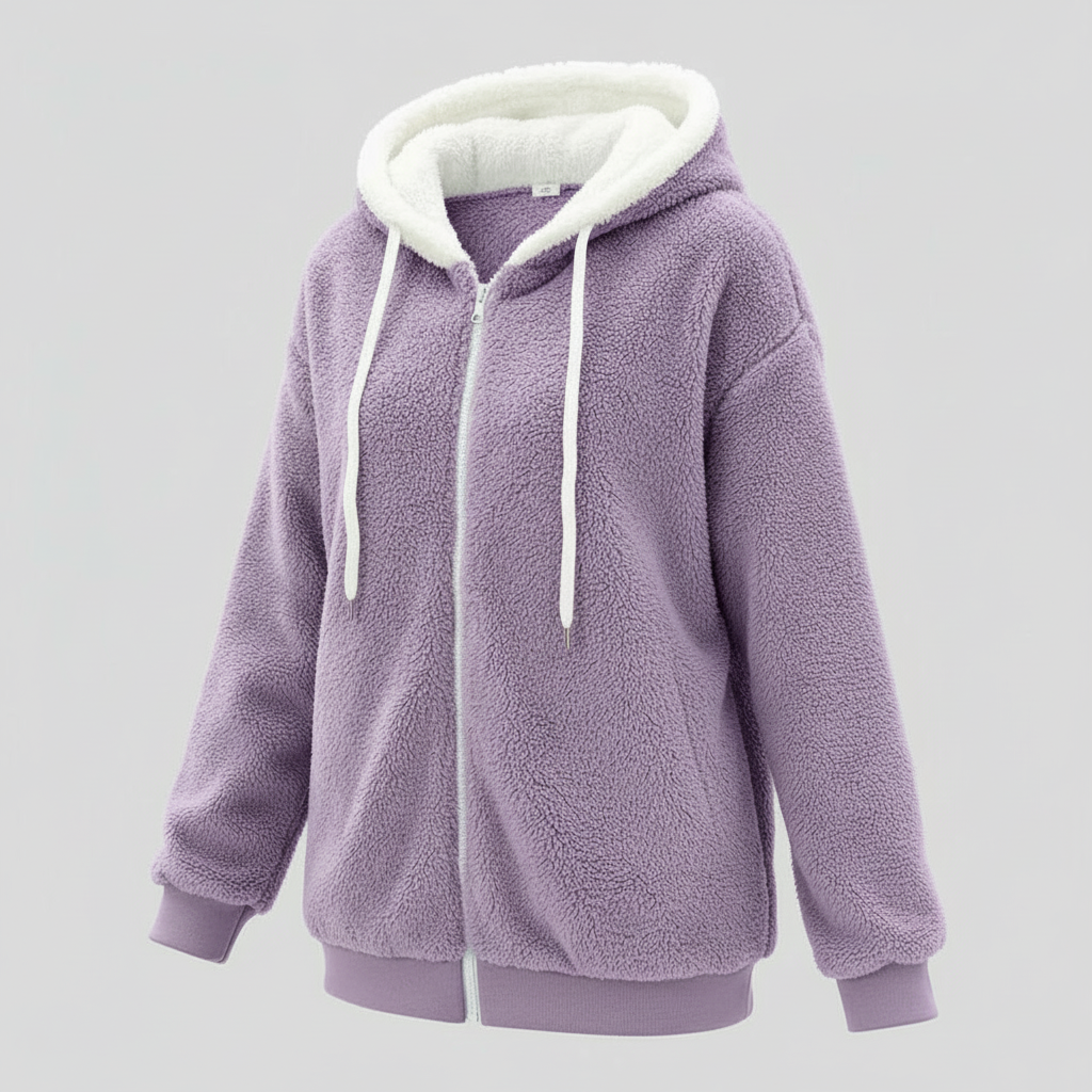 Extra warm teddy hooded sweater
