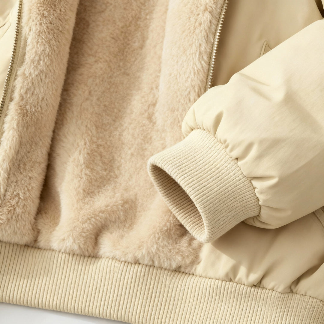 Comfortable Oversized Winter Jacket Women Comfort Warm Fleece Look
