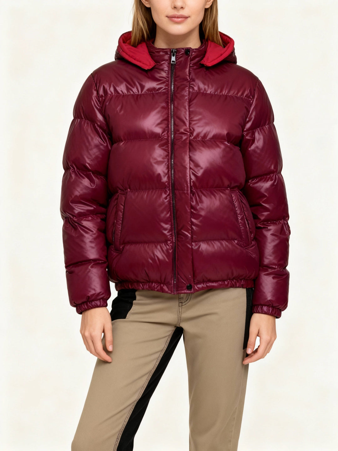 Women's Shiny Padded Jacket Mune