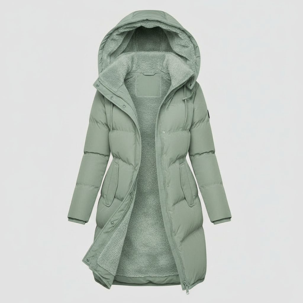 Luxurious Insulated Jacket Women Comfort Warm Jacket Cotton