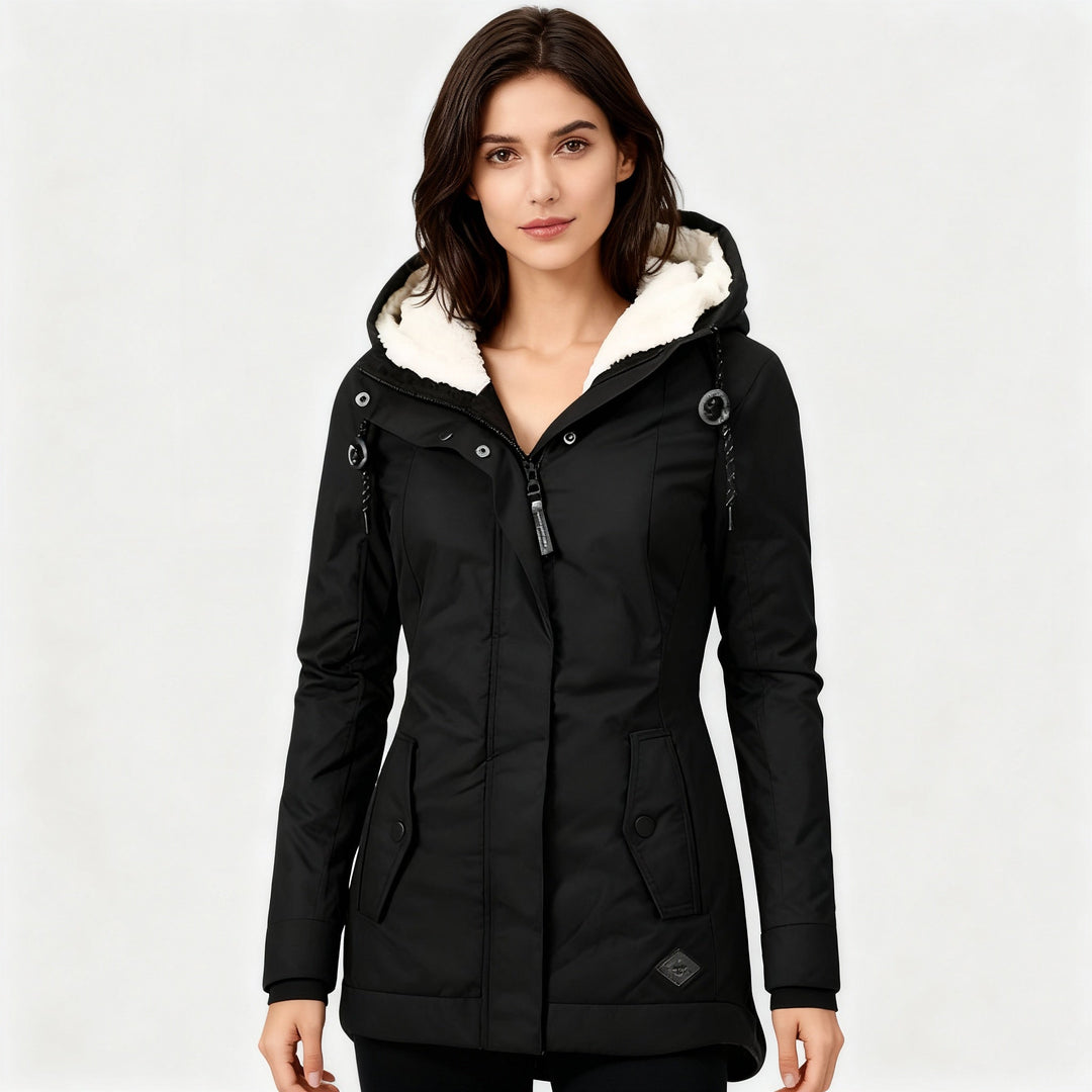 Mune | Long Winter Coat with Hood & Lining Waterproof Warm & Comfortable