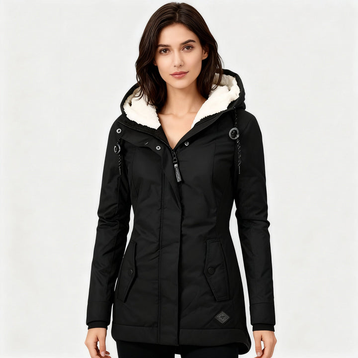 Mune | Long Winter Coat with Hood & Lining Waterproof Warm & Comfortable