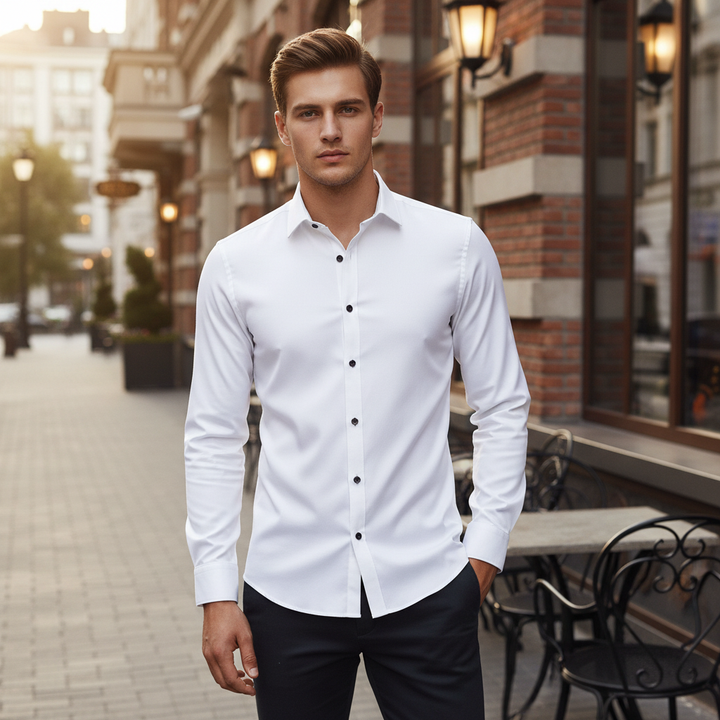 Breathable Non-Iron Stretch Shirt