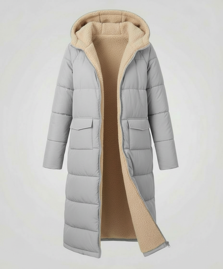 Reversible Long Women's Puffer Jacket