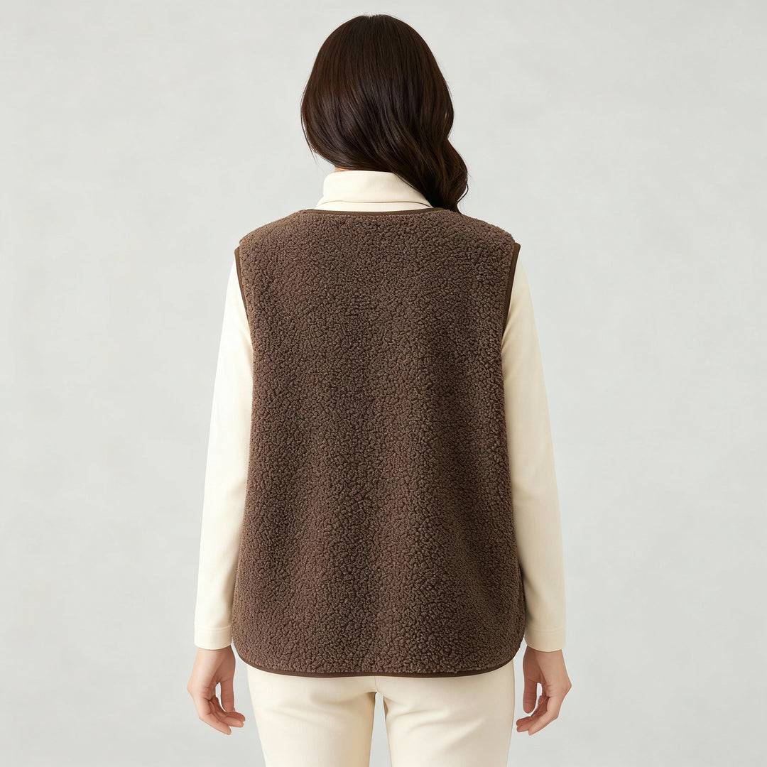 Winter Warm Elegant Fleece Vest Women