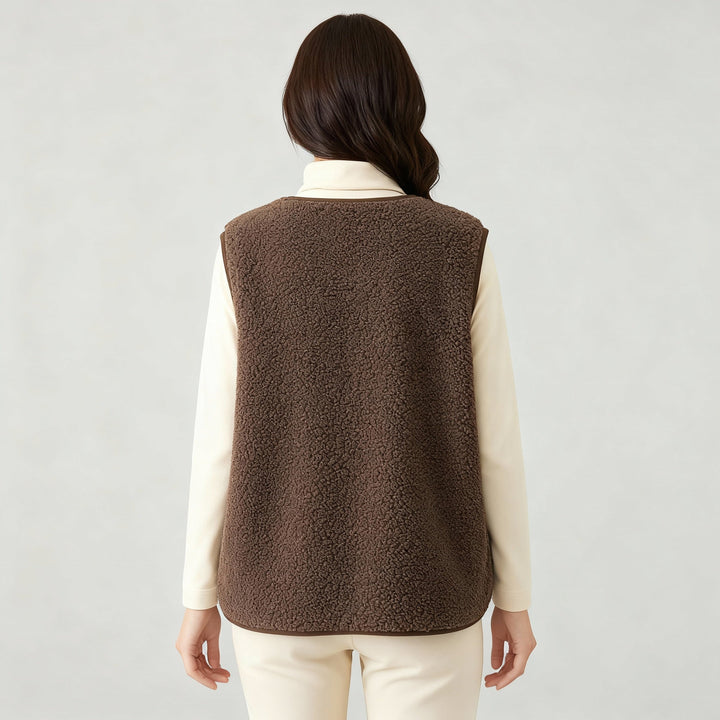 Winter Warm Elegant Fleece Vest Women