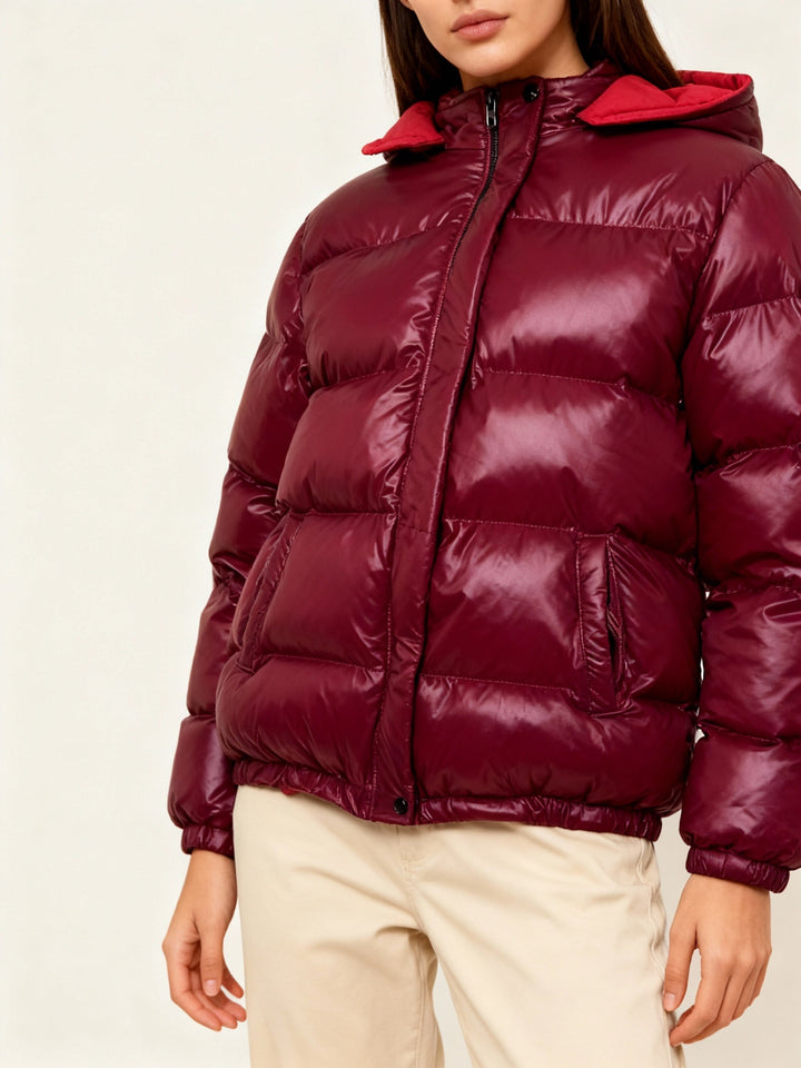 Women's Shiny Padded Jacket Mune