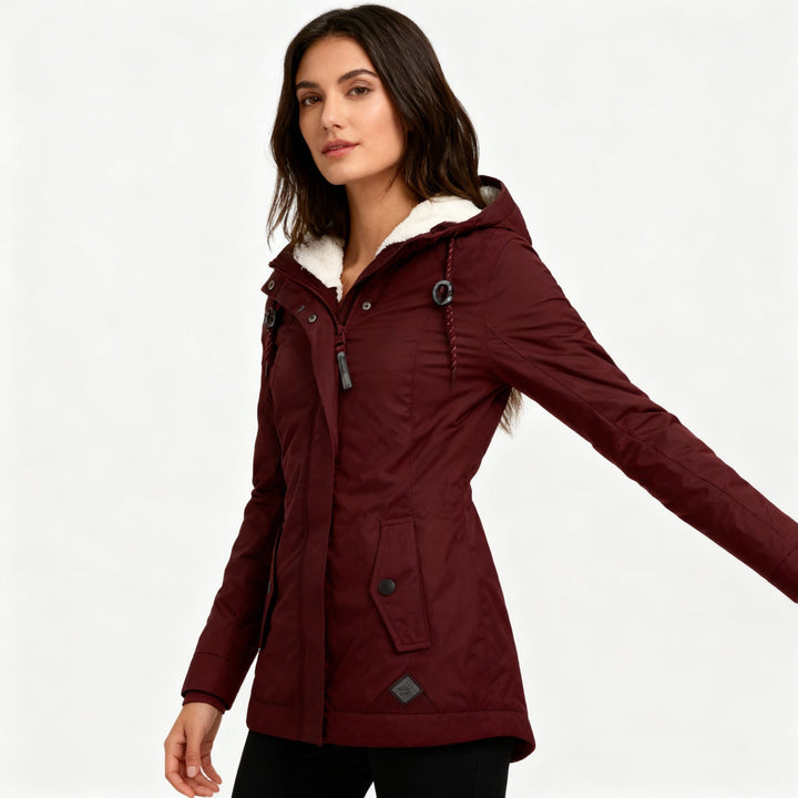 Mune | Long Winter Coat with Hood & Lining Waterproof Warm & Comfortable
