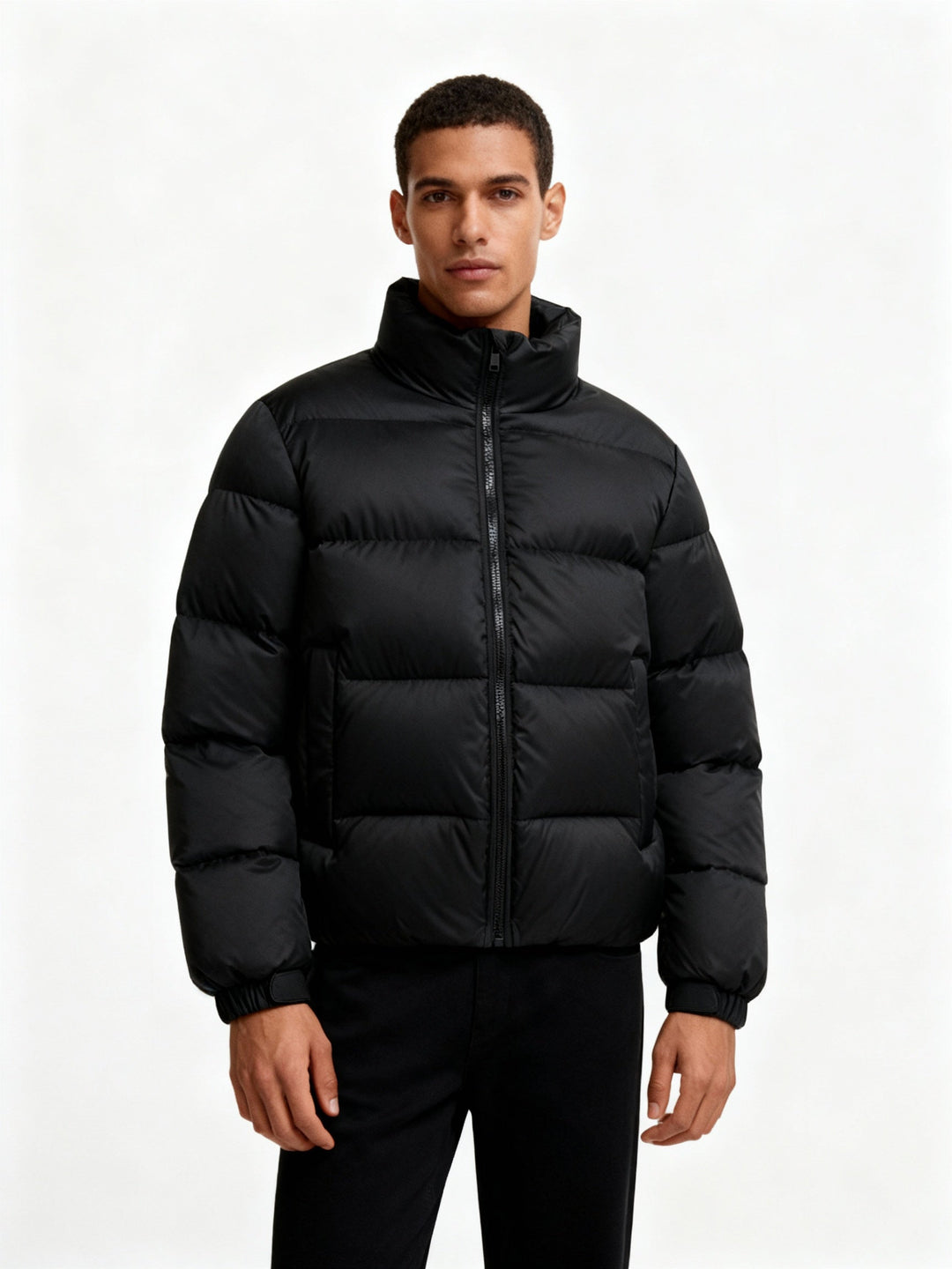 Men's puffer jacket made of duck feathers with warmth & hood | Mune Fashion