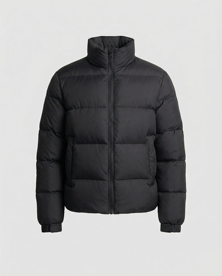 Men's puffer jacket made of duck feathers with warmth & hood | Mune Fashion