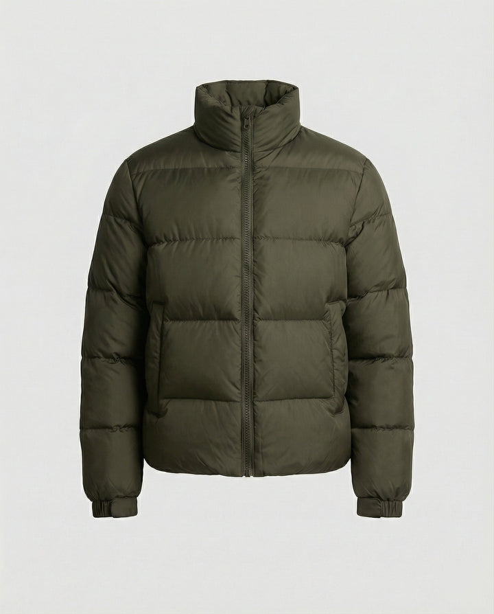 Men's puffer jacket made of duck feathers with warmth & hood | Mune Fashion