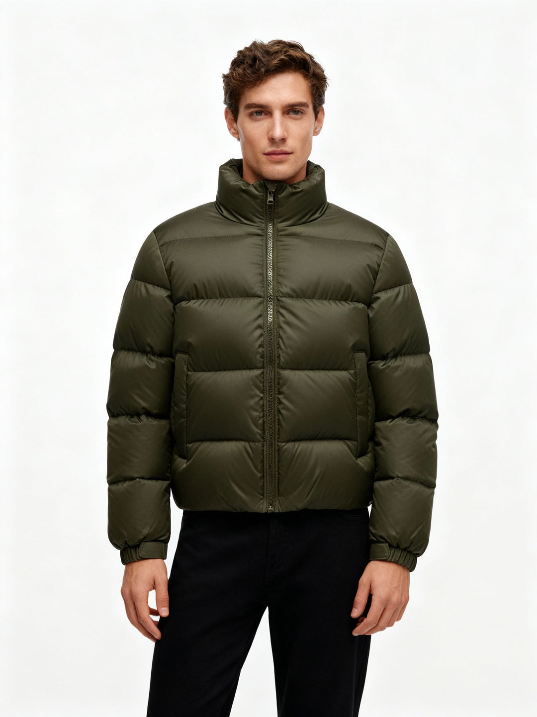 Men's puffer jacket made of duck feathers with warmth & hood | Mune Fashion