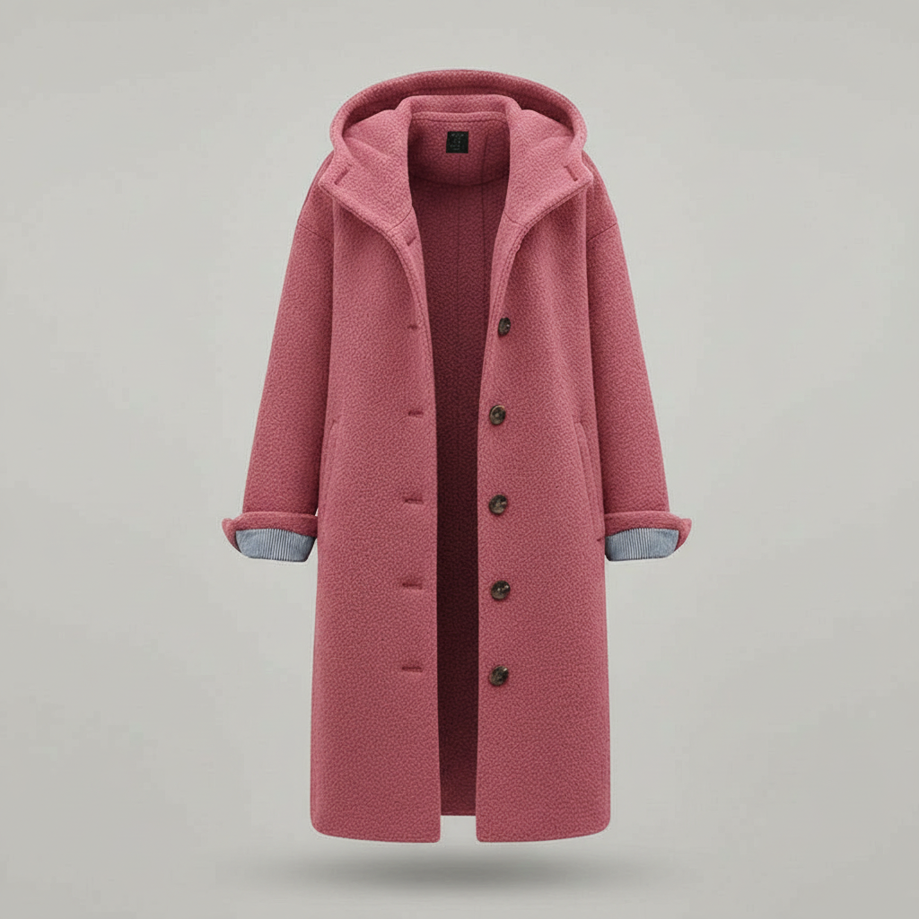 Elegant Winter Coat Women Comfort Long Coat Fleece