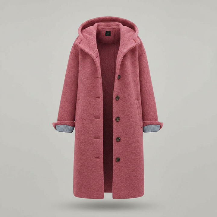 Elegant Winter Coat Women Comfort Long Coat Fleece