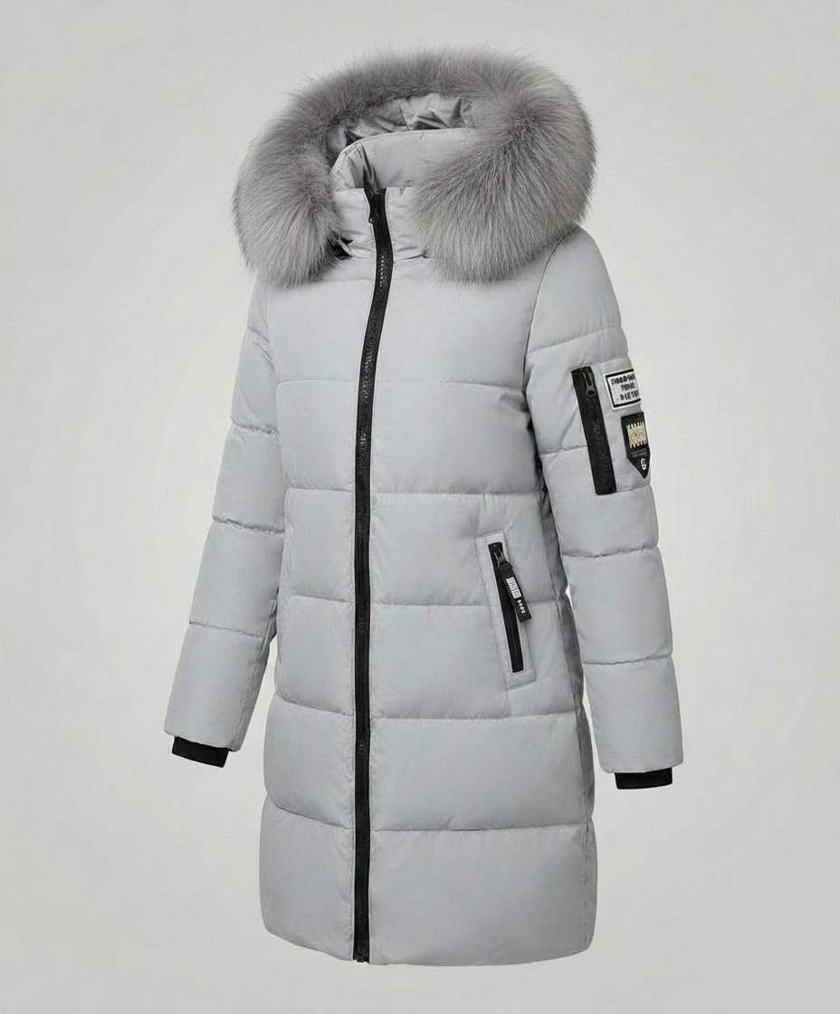 Windproof Women's Puffer Coat Warm