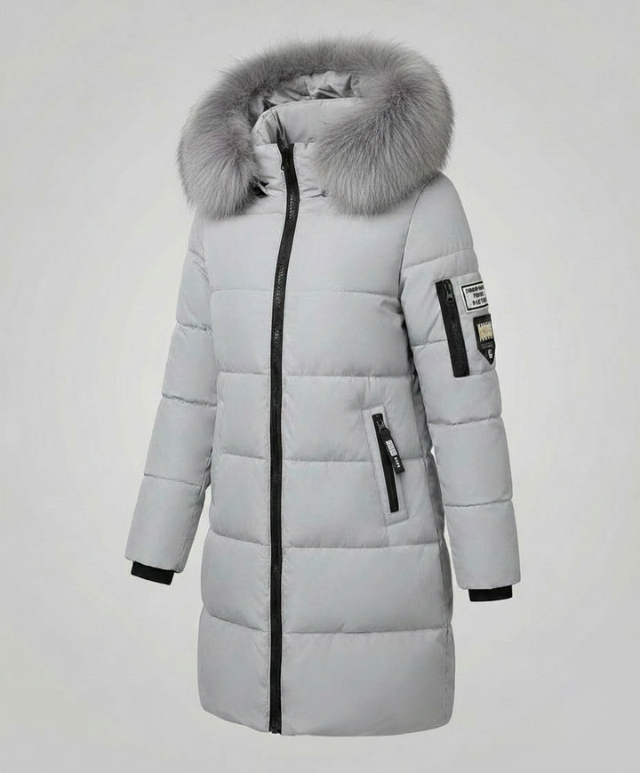 Windproof Women's Puffer Coat Warm