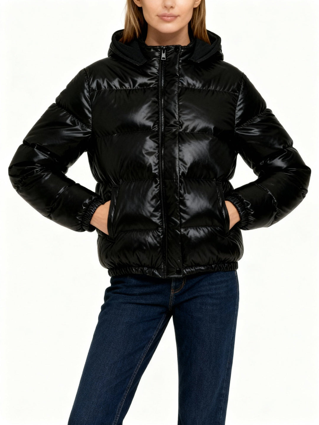 Women's Shiny Padded Jacket Mune