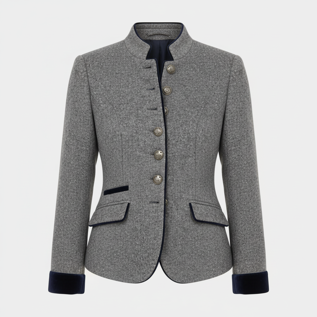 Classic Structured Premium Comfort Wool Jacket Women