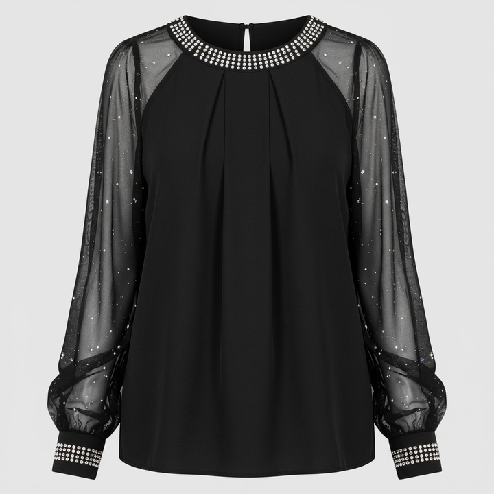 Mesh Sequin Women's Top