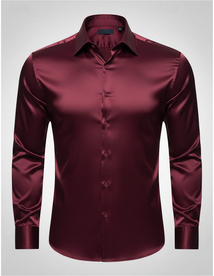 Elegant men's silk shirt
