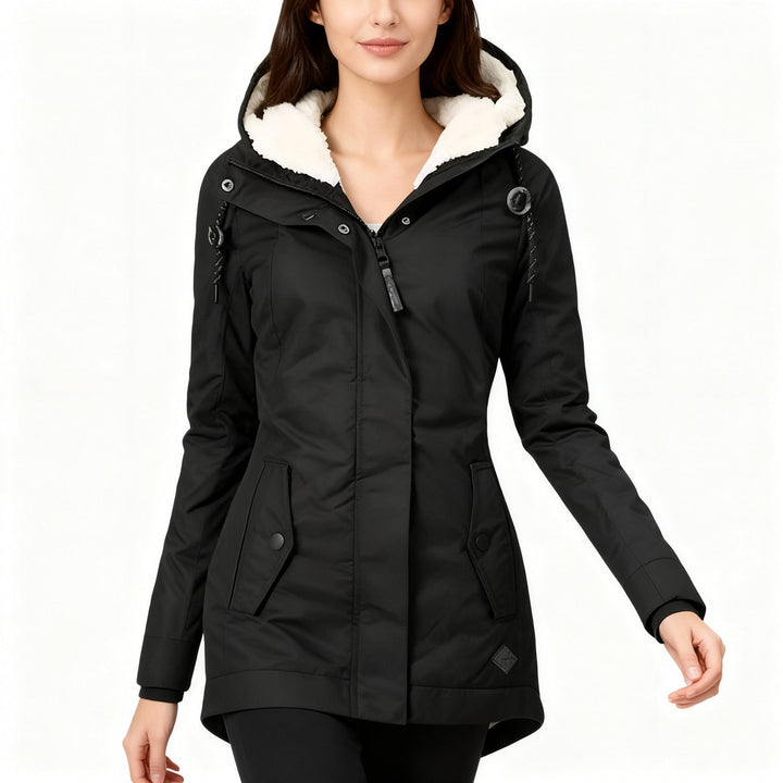 Mune | Long Winter Coat with Hood & Lining Waterproof Warm & Comfortable