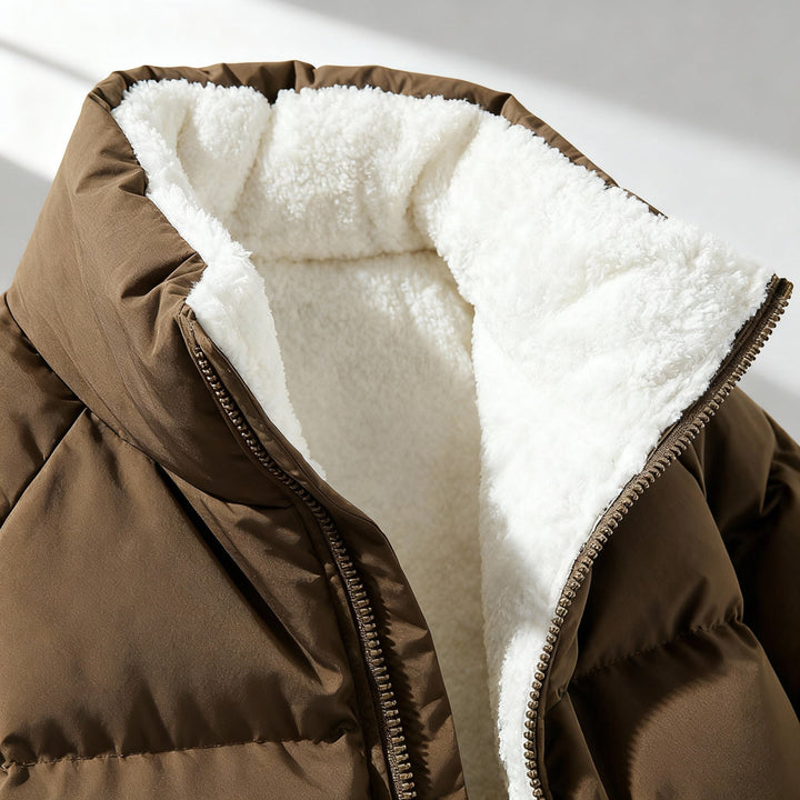 Warm Fleece lined Lightweight Puffer Jacket Women | Mune Fashion