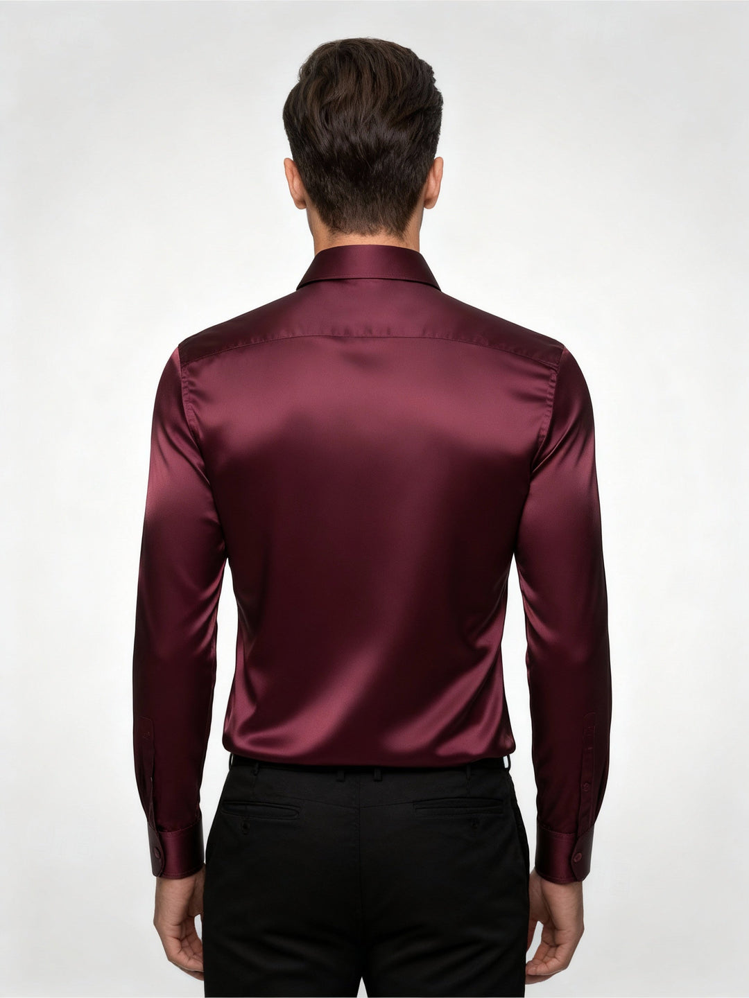 Elegant men's silk shirt