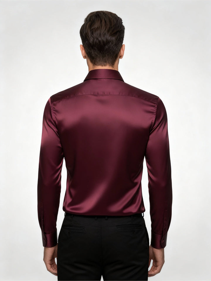 Elegant men's silk shirt
