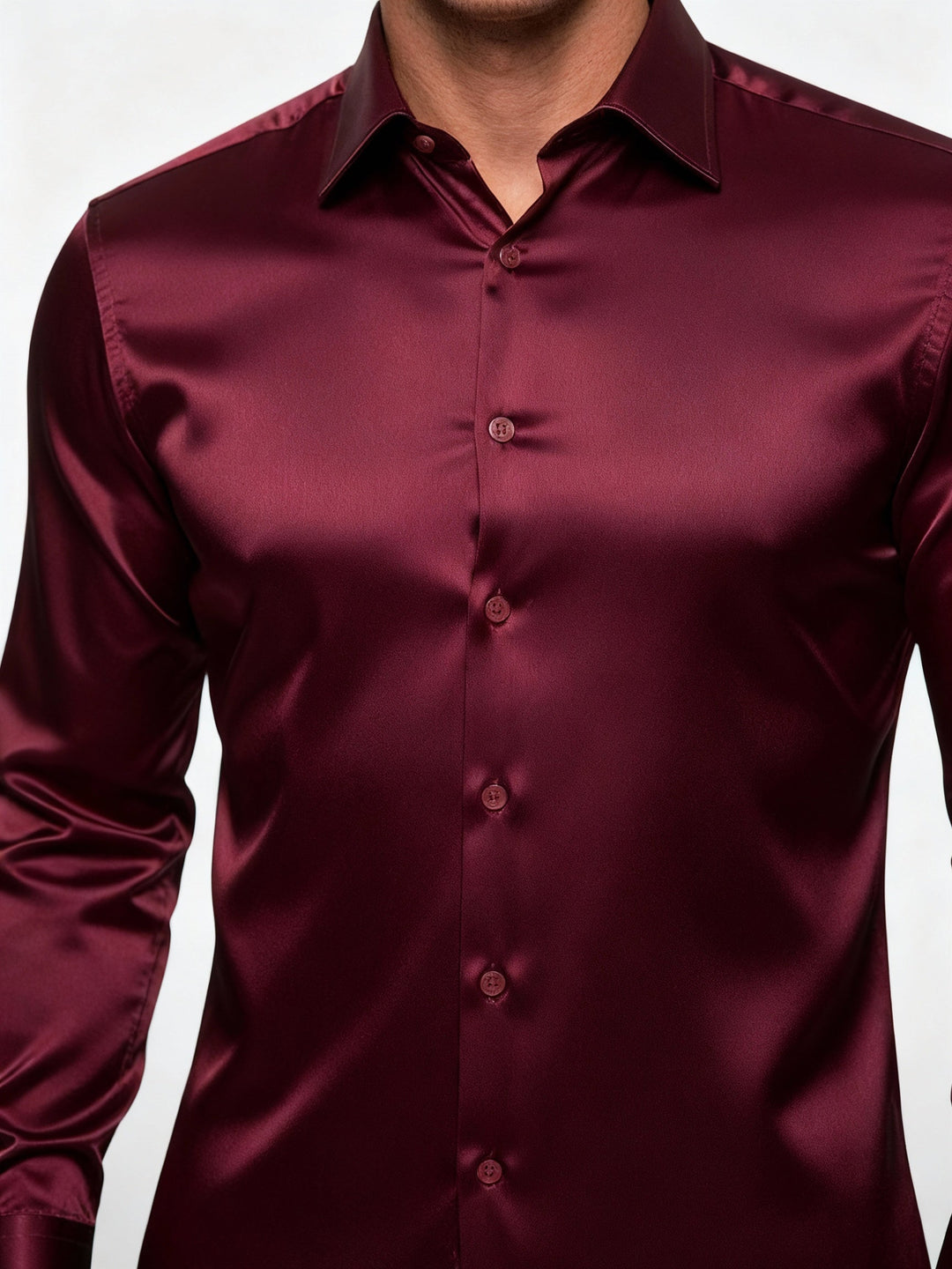 Elegant men's silk shirt