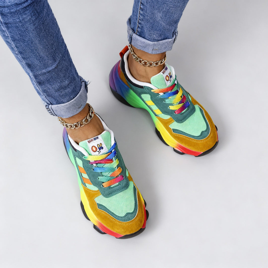 Women's Orthopedic Shoes - Rainbow, Ultralight, Shock Absorbing, Arch Support, Wide Toe Box