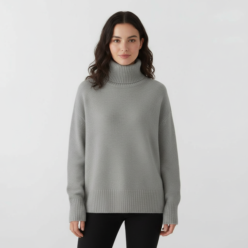 Elegant Cashmere Turtleneck Sweater