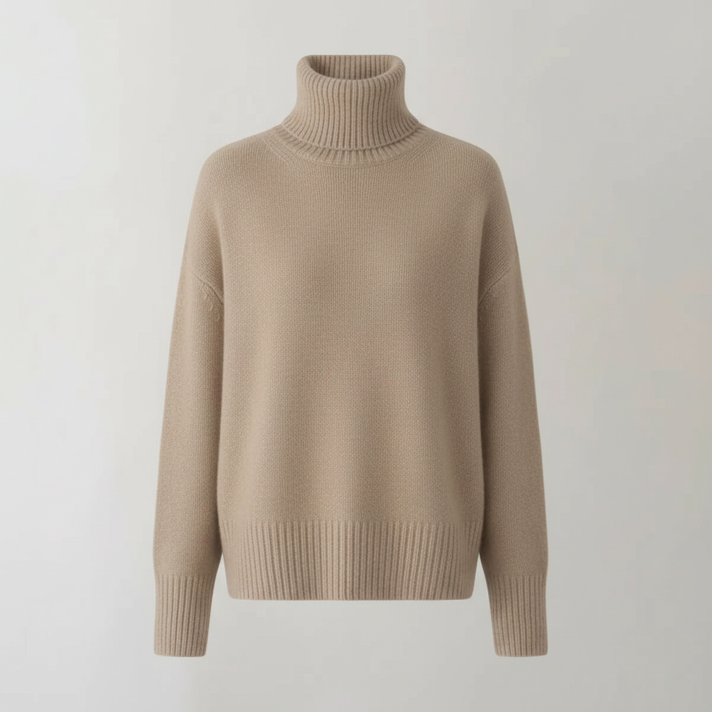 Elegant Cashmere Turtleneck Sweater