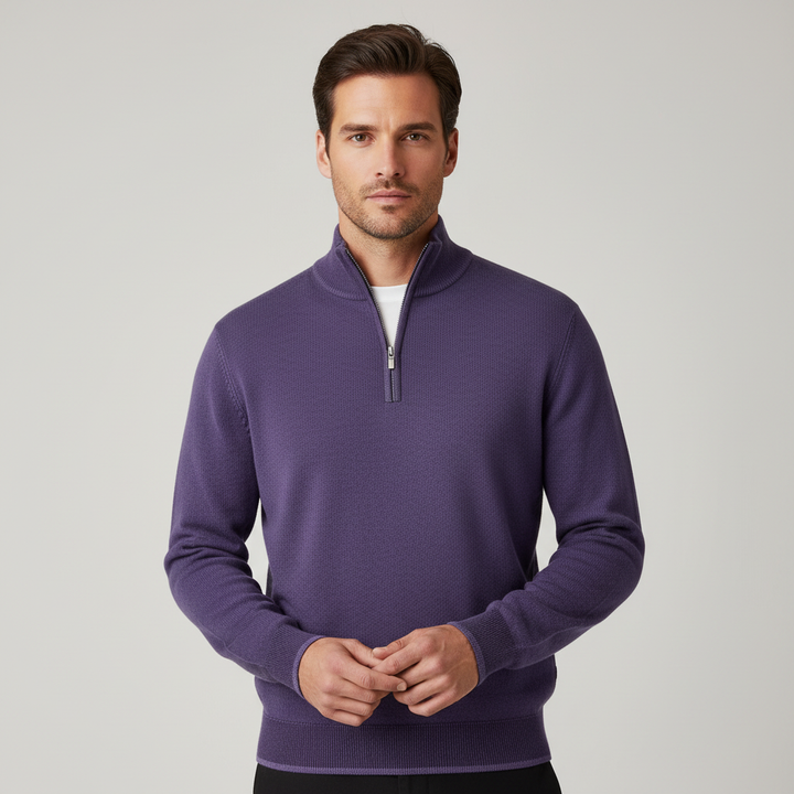 Elegant Merino Comfort Sweater Women Zipper Modern Knitwear