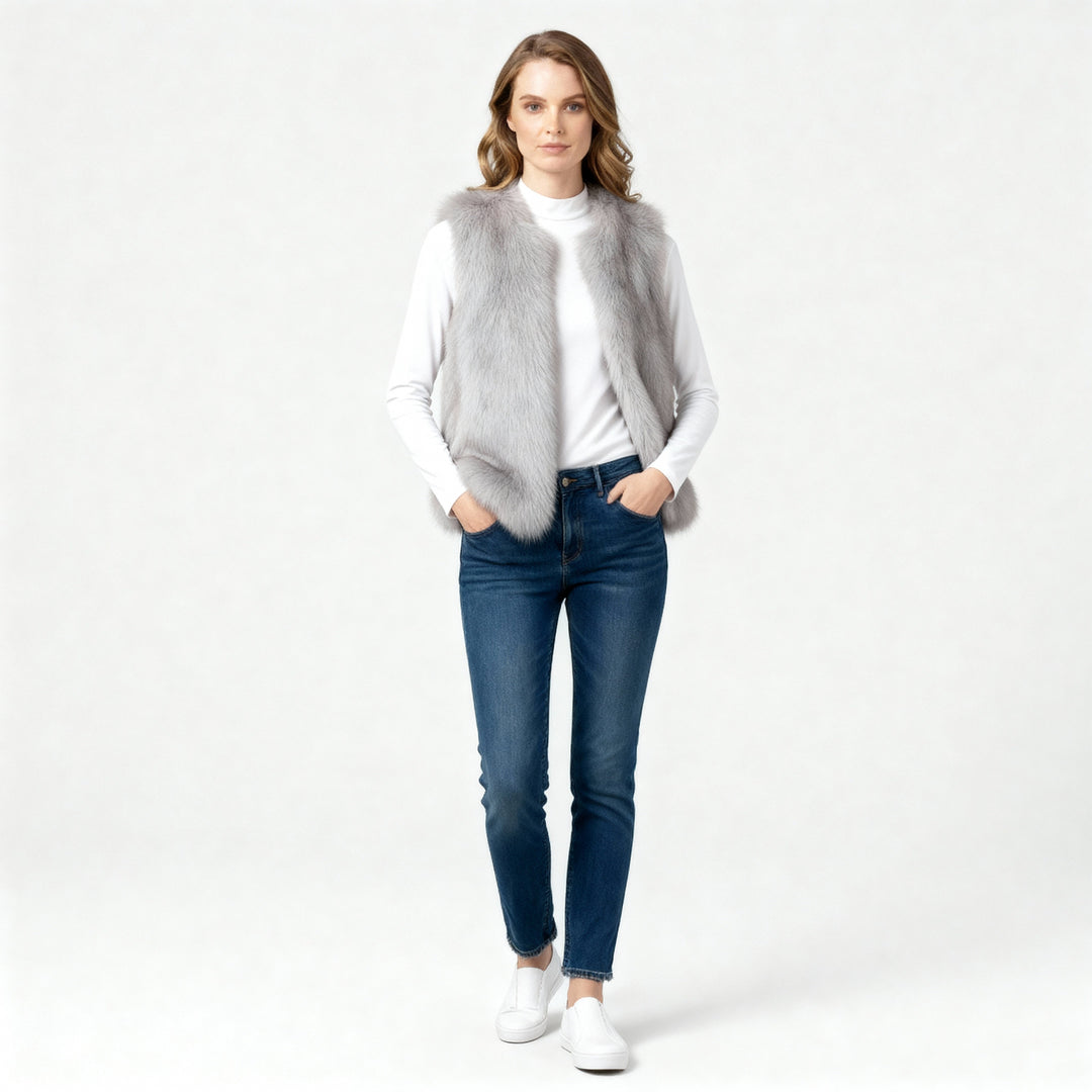 Women's Vest Luxury and Warmth for Cold Days