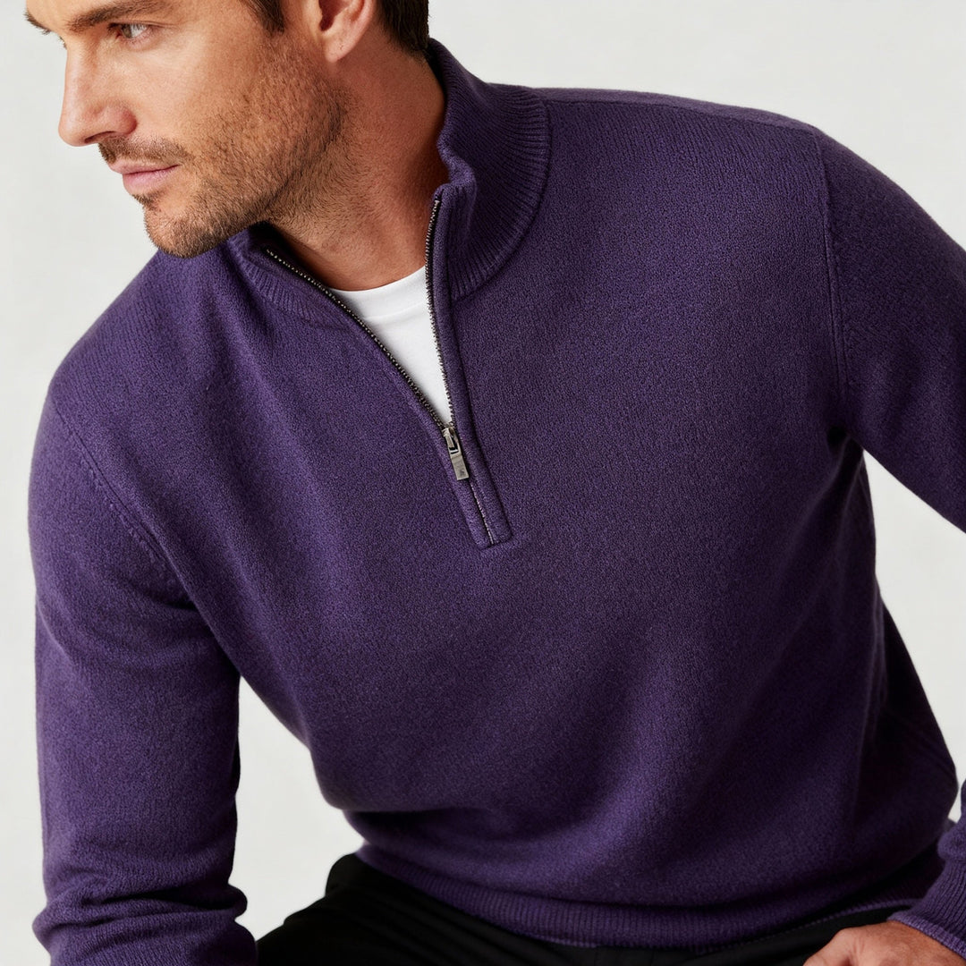 Elegant Merino Comfort Sweater Women Zipper Modern Knitwear